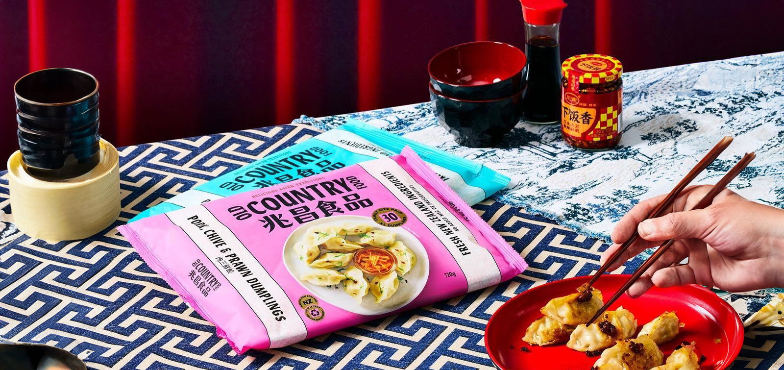 Table Setting with Dumplings